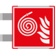 Segnaletica all. Metal profilo ROSSO bifacciale Idrante EN ISO 7010