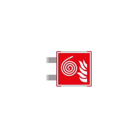 Segnaletica all. Metal profilo ROSSO bifacciale Idrante EN ISO 7010