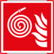 Segnale alluminio METAL profilo ROSSO monofacciale 150x150 IDRANTE