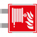 Segnal. all. Metal prof. ROSSO bifacciale Lancia Antincendio EN ISO 7010