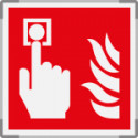 Segnaletica all. Metal mono Allarme antincendio EN ISO 7010 F005