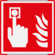 Segnaletica all. Metal mono prof. ROSSO Allarme antincendio EN ISO 7010