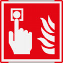 Segnaletica all. Metal mono prof. ROSSO Allarme antincendio EN ISO 7010
