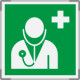 Segnaletica all. Metal mono Personale Medico EN ISO 7010 E009
