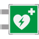 Segnaletica all. Metal bifacciale Defribillatore EN ISO 7010 E010