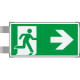 Segnaletica all. Metal bifacciale uscita ds EN ISO 7010