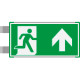 Segnaletica all. Metal VERDE bifacciale uscita nord EN ISO 7010