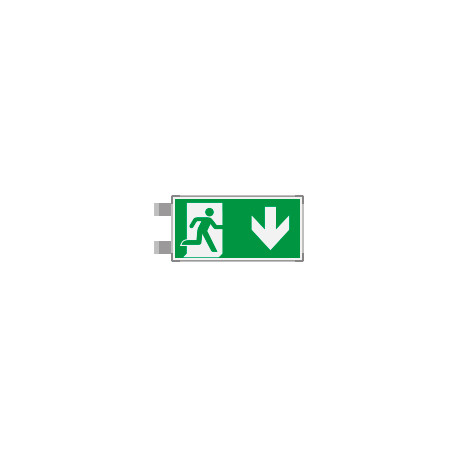 Segnaletica all. Metal bifacciale uscita sud EN ISO 7010