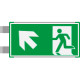 Segnaletica all. Metal VERDE bifacciale uscita NORD OVEST EN ISO 7010