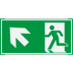 Segnale all. Metal monofacc. profilo VERDE Uscita emergenza EN ISO 7010