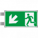 Segnaletica all. Metal bifacciale uscita SUD OVEST EN ISO 7010