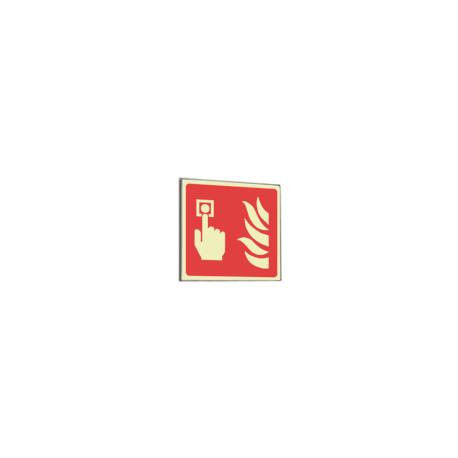 Segnale fotoluminescente in alluminio METAL monofacciale 210x210