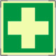 Targa monofacciale fotoluminescente METAL Pronto soccorso EN ISO 7010