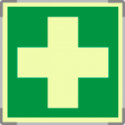 Targa monofacciale fotoluminescente METAL Pronto soccorso EN ISO 7010