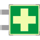 Targa bifacciale fotoluminescente METAL Pronto soccorso EN ISO 7010