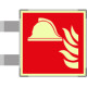 Targa bifacciale fotoluminescente METAL Presidio antincendio ENISO7010