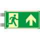 Segnaletica all. Metal VERDE bifacciale luminescente EN ISO 7010