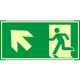 Segnale all. Metal mono luminescente prof. VERDE Usc. Emerg. EN ISO 7010