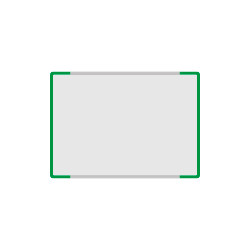 Segnale alluminio METALSIGN monofacciale colore VERDE
