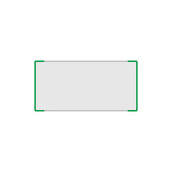 Segnale alluminio METALSIGN monofacciale colore VERDE