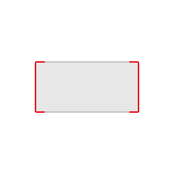Segnale alluminio METALSIGN monofacciale colore ROSSO