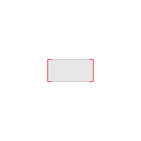 Segnale alluminio METALSIGN monofacciale colore ROSSO