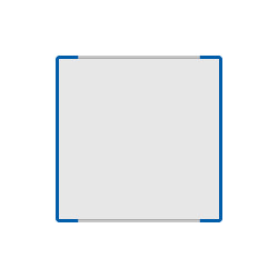 Segnale alluminio METALSIGN monofacciale colore BLU