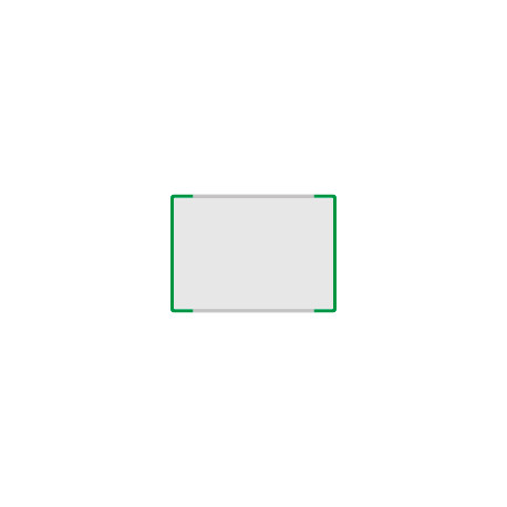 Segnale alluminio METALSIGN monofacciale colore VERDE