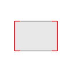 Segnale alluminio METALSIGN monofacciale colore ROSSO