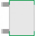 Segnale alluminio METALSIGN a bandiera bifacciale colore VERDE