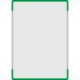 Segnale alluminio METALSIGN monofacciale colore VERDE
