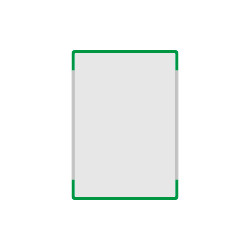 Segnale alluminio METALSIGN monofacciale colore VERDE