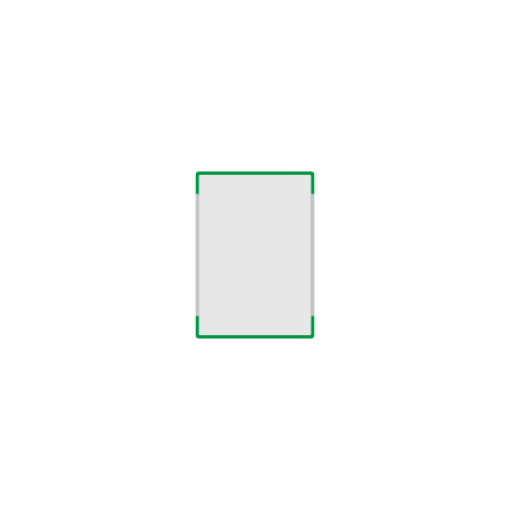 Segnale alluminio METALSIGN monofacciale colore VERDE