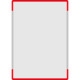 Segnale alluminio METALSIGN monofacciale colore ROSSO