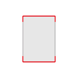 Segnale alluminio METALSIGN monofacciale colore ROSSO
