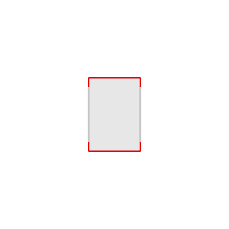 Segnale alluminio METALSIGN monofacciale colore ROSSO