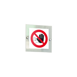 Targa PLexi monofacciale Divieto di accesso fissaggio a vite