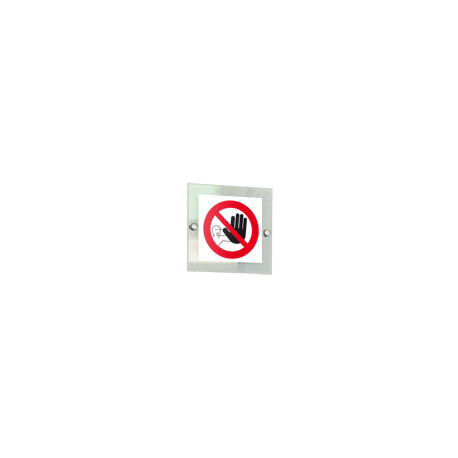 Targa PLexi monofacciale Divieto di accesso fissaggio a vite