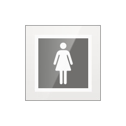 Targa PLexi monofacciale Toilette Donna fissaggio invisibile