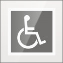 Targa PLexi monofacciale Toilette Disabili fissaggio invisibile