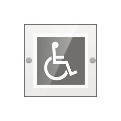 Targa PLexi monofacciale Disabile fissaggio a vite