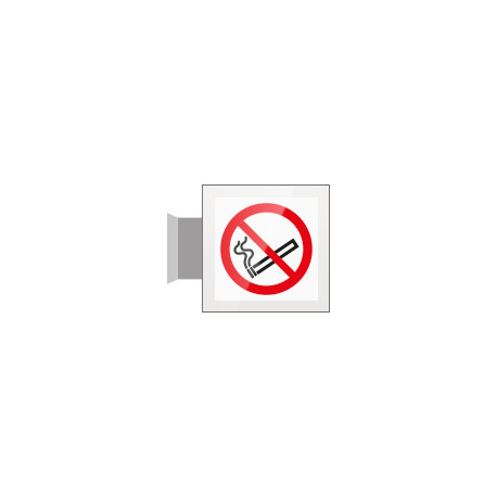 Targa Plexi bifacciale Vietato fumare EN ISO 7010 P002