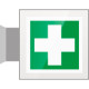 Targa Plexi bifacciale Pronto soccorso EN ISO 7010 E003
