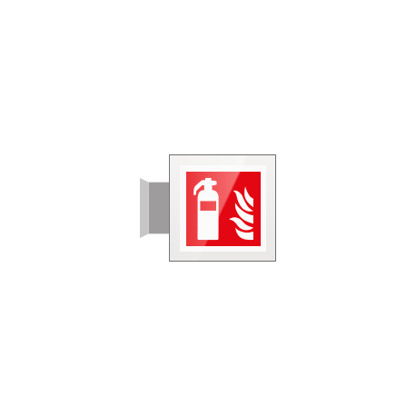 Targa Plexi bifacciale Estintore EN ISO 7010 F001
