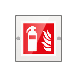 Targa Plexi monofacciale Estintore EN ISO 7010 F001