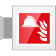 Targa Plexi bifacciale Presidio antincendio EN ISO 7010 F004