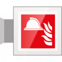 Targa Plexi bifacciale Presidio antincendio EN ISO 7010 F004