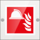 Targa Plexi monofacciale Presidio antincendio EN ISO 7010 F004