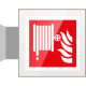 Targa Plexi bifacciale Lancia antincendio EN ISO 7010 F002