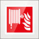 Targa Plexi monofacciale Lancia antincendio fiss. inv. EN ISO 7010 F002